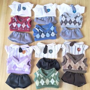 10cmぬい服 アーガイルニットセーター