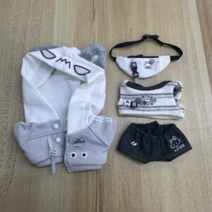 10cm おおかみパーカーセット ウエストポーチ付き