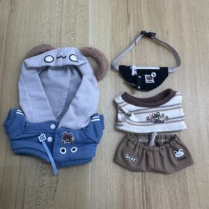 10cm くまさんパーカーセット ウエストポーチ付き