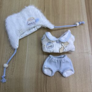 10cm アザラシワッペンニット帽3点セット