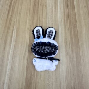 10cm アニマル着ぐるみ ブルーリボンのフリルうさぎ