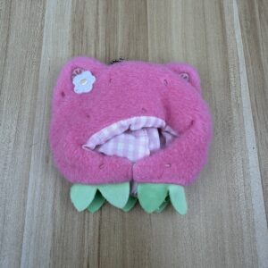 10cm かぶりもの フラワーネコいちご(ピンク)