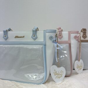 BAOZAOXIAOMEI 両サイド編み上げリボン痛バッグ